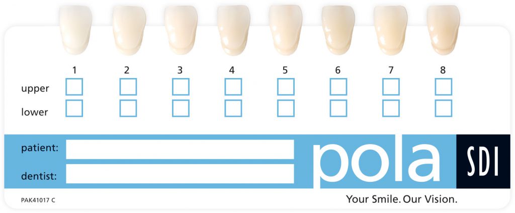 Pola Smile Whitening Chart